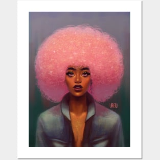 P!nk Afro Posters and Art